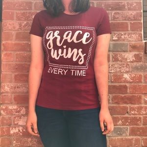 “Grace Wins Every Time” Women’s T-Shirt